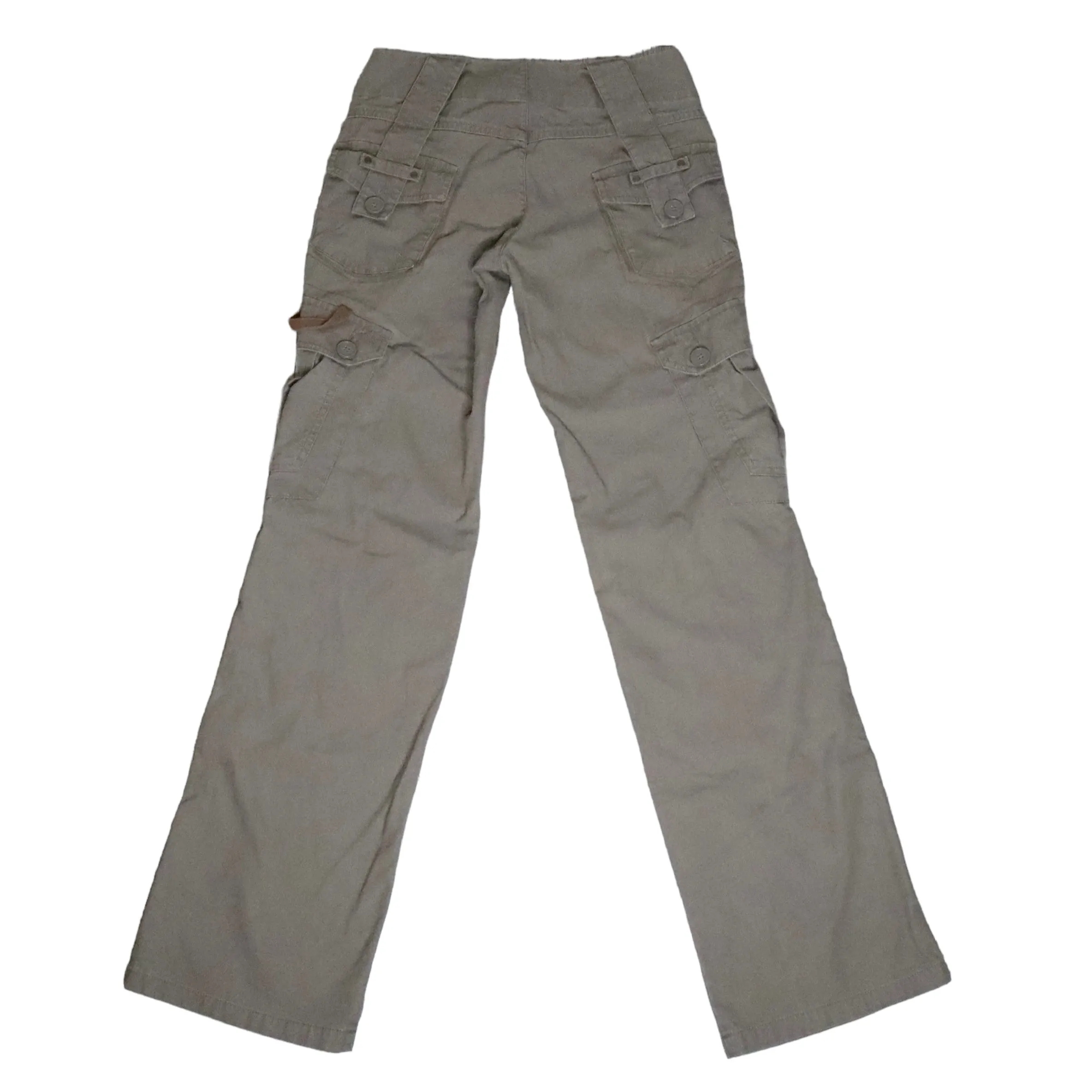 Khaki Low Rise Cargo Pants (XS-S)