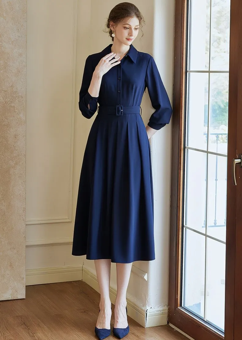 LACE UP SHIRT DRESS