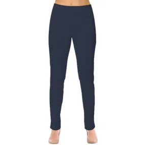 Lior "Sasha" Pull-On Straight Leg Pant in Navy - SASH-NVY