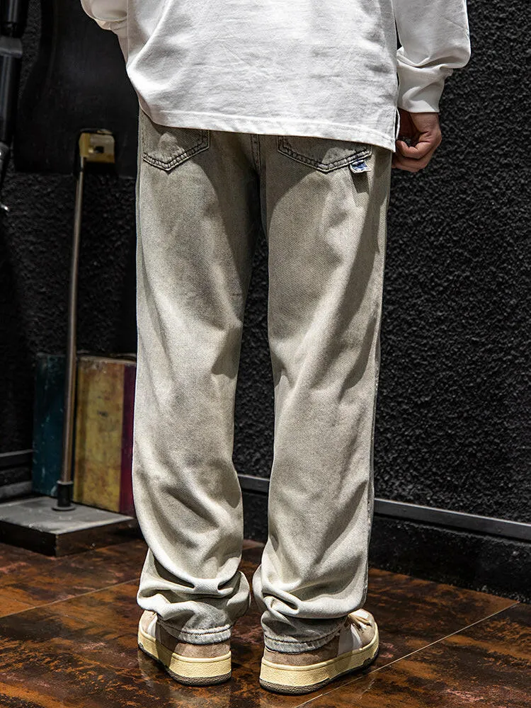 Loose Straight All-match Jeans P0067