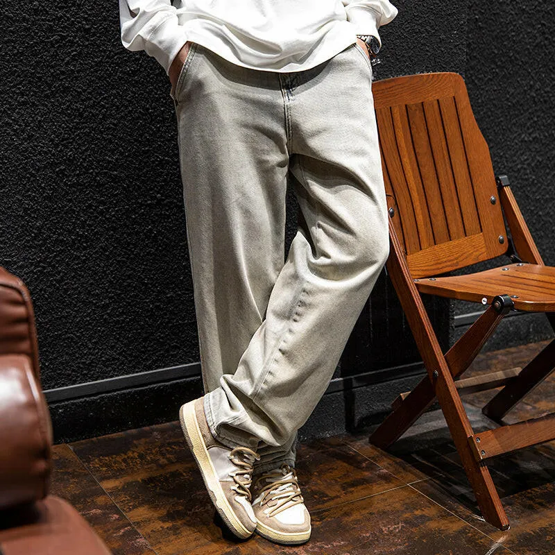 Loose Straight All-match Jeans P0067
