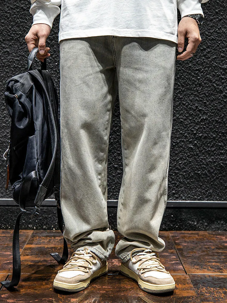 Loose Straight All-match Jeans P0067