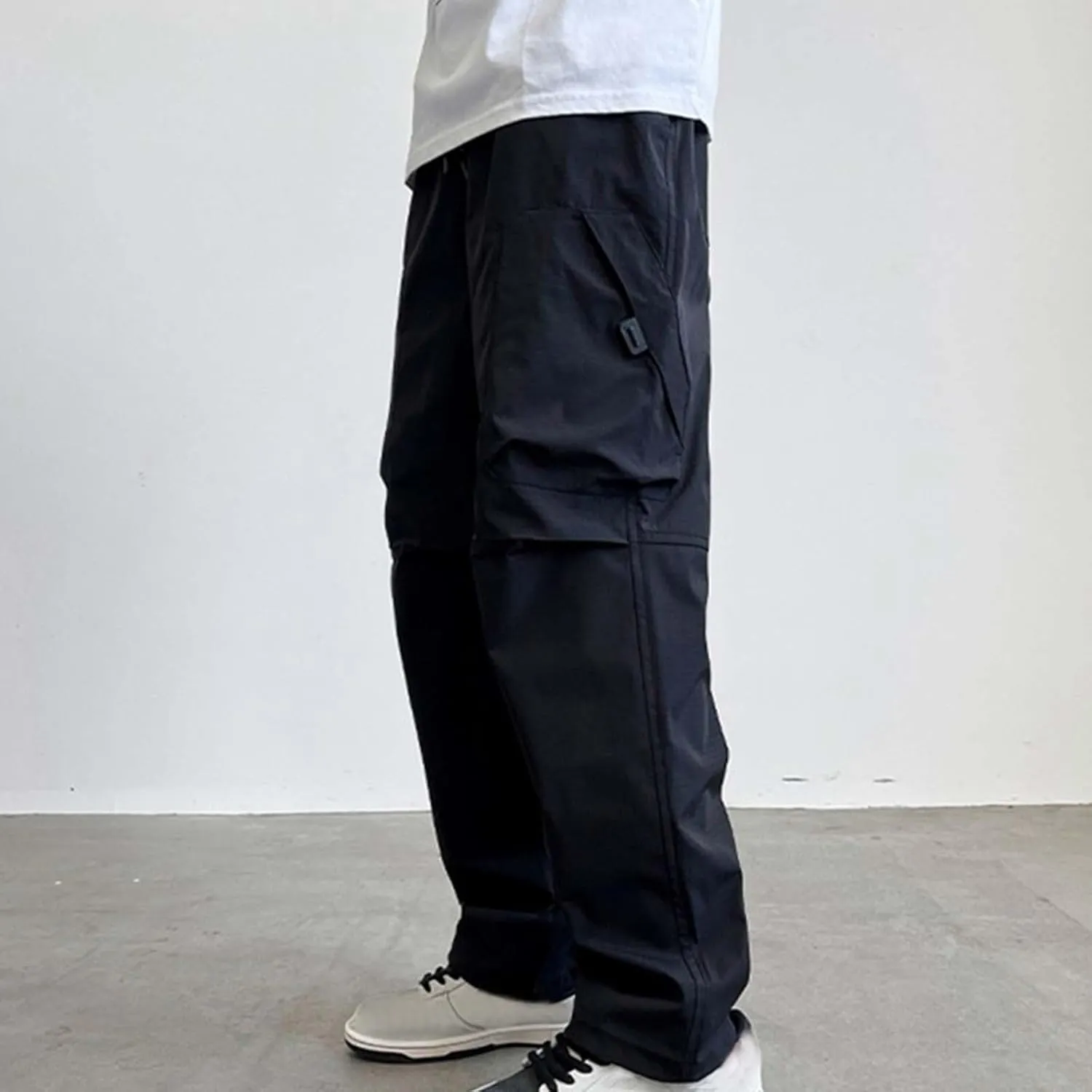 Man Loose Fit Pants for Mens Pleated Straight Leg Basic Long Leg Summer Fall 2025 Y2K