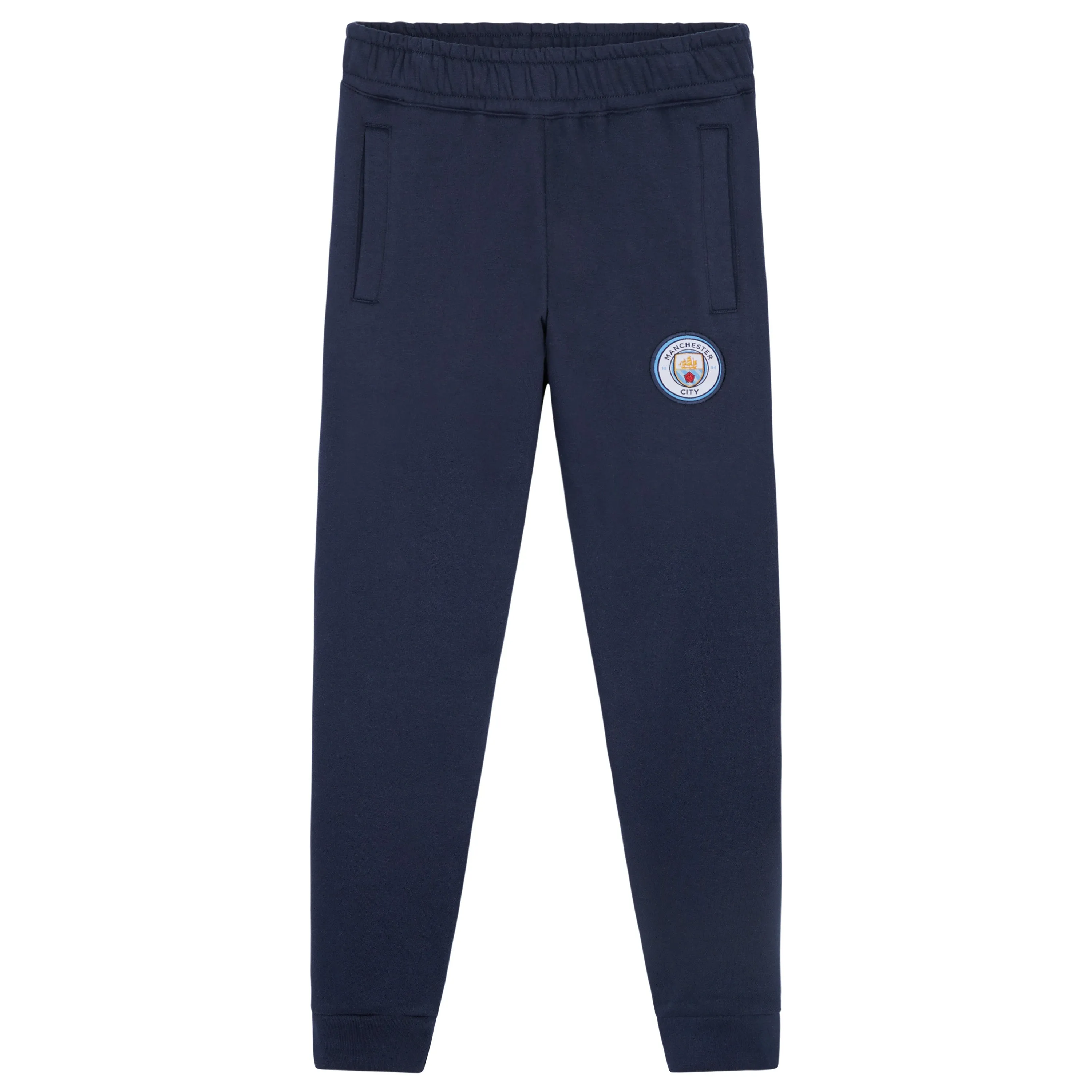 Manchester City F.C. Boys Sweatpants with 2 Pockets Cuffed Ankles
