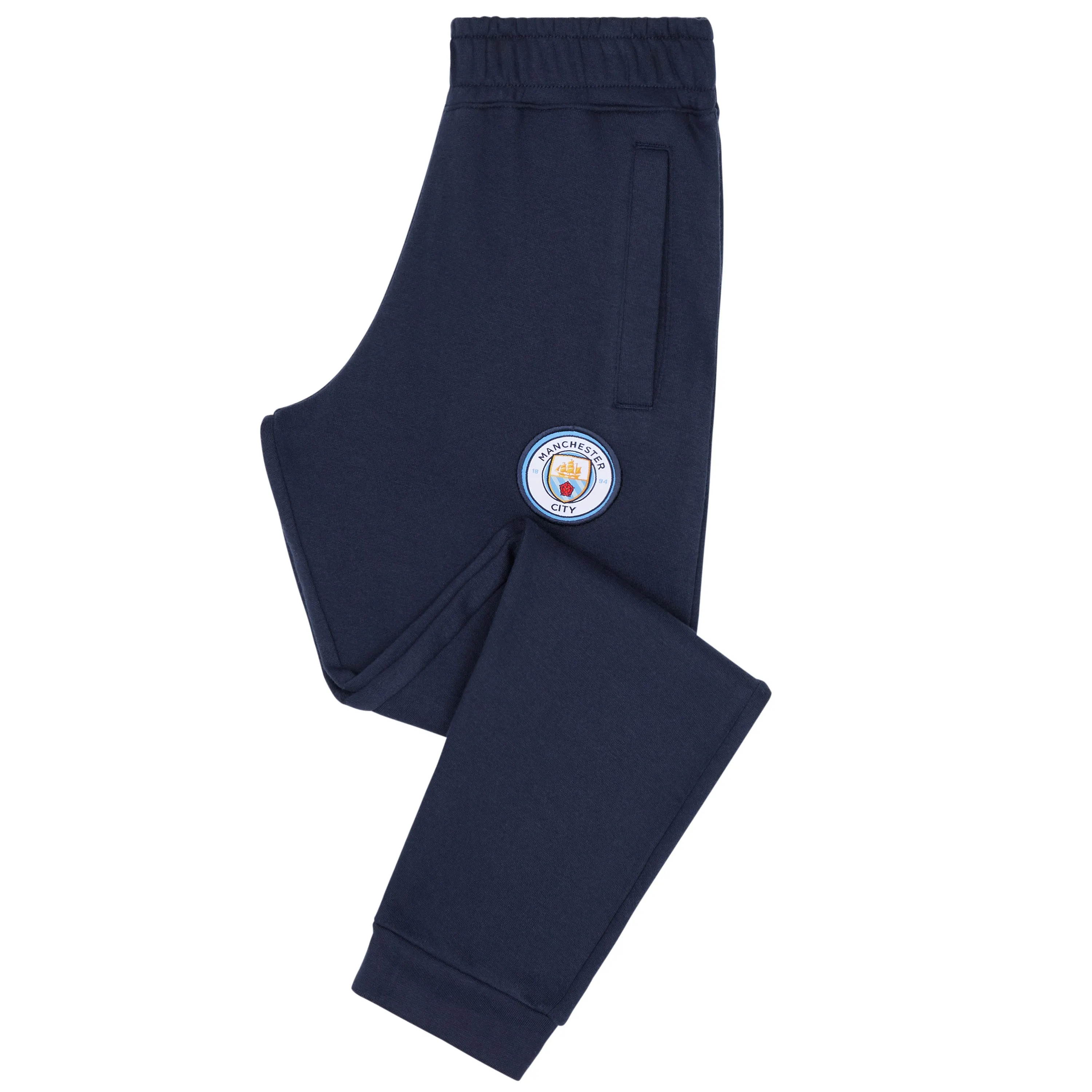 Manchester City F.C. Boys Sweatpants with 2 Pockets Cuffed Ankles