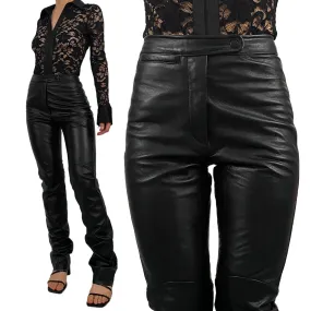 Maxima High Rise Leather Pants (XS)