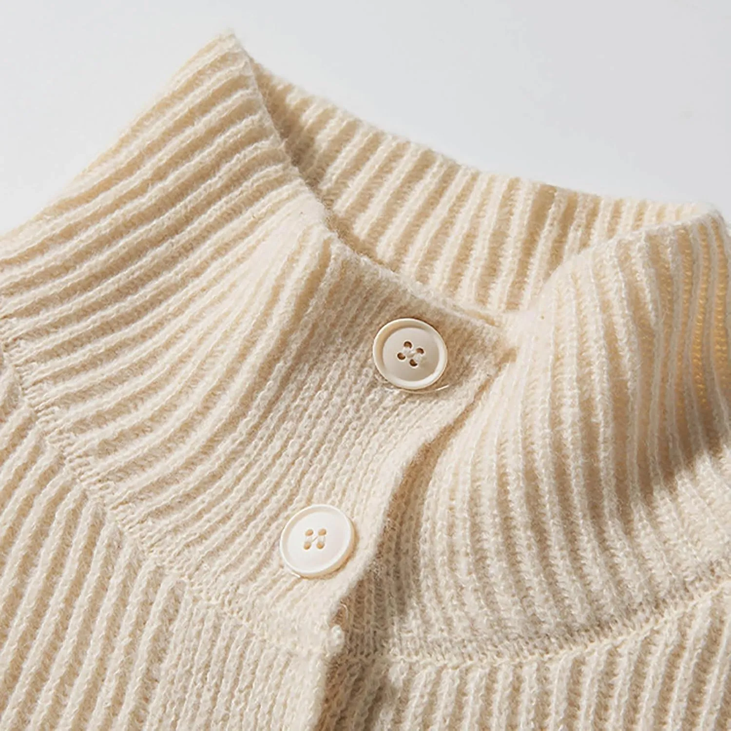 Men Knit Cardigan Sweater Stand Collar Casual Button Down Long Sleeve Sweaters Jacket Coat Soft Comfy Knitted Outwear