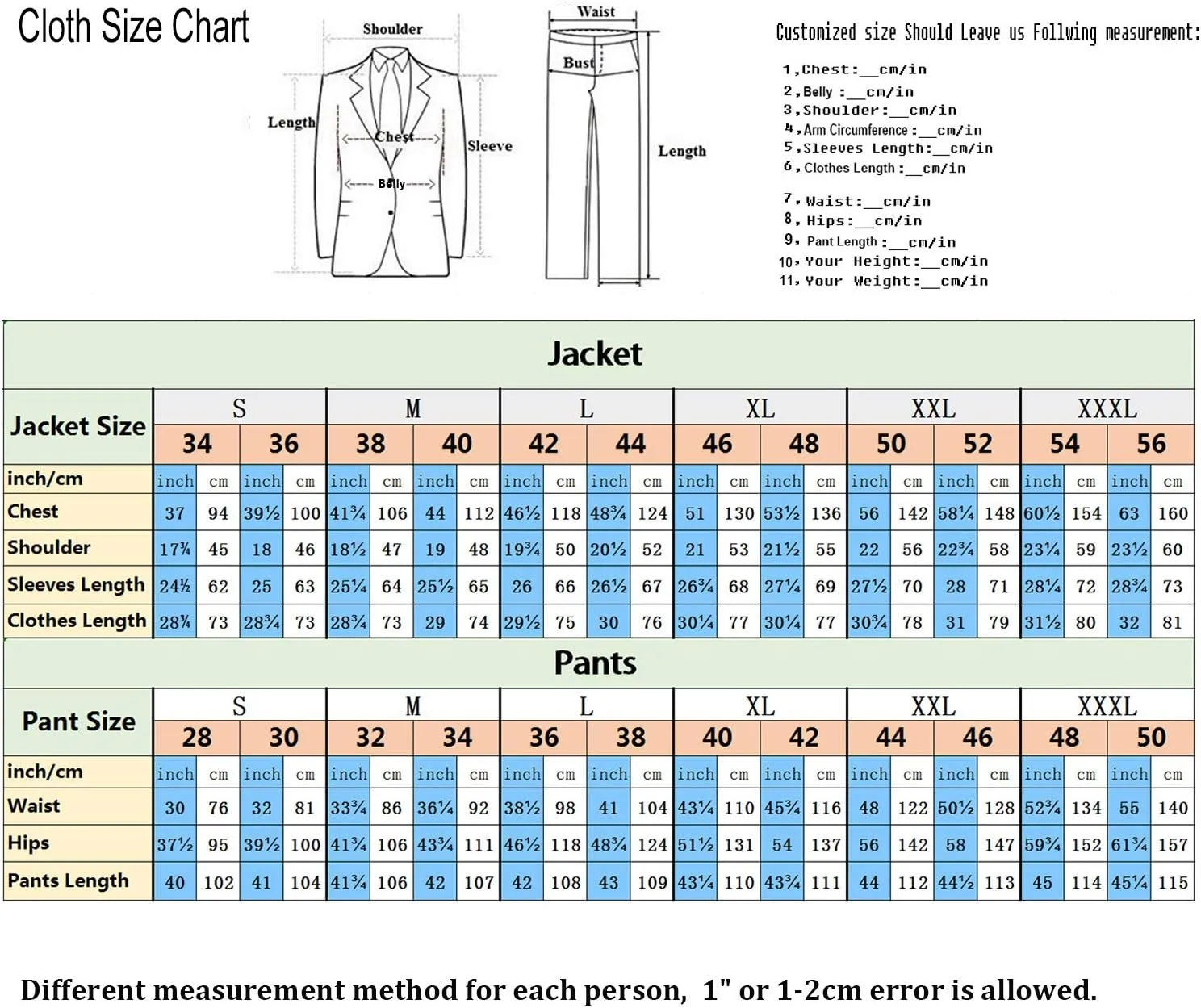 Men's 3 Pieces Classic Mens Suit Slim Fit Notch Lapel Blazer Tuxedos For Wedding Groomsmen(Blazer Vest Pants)