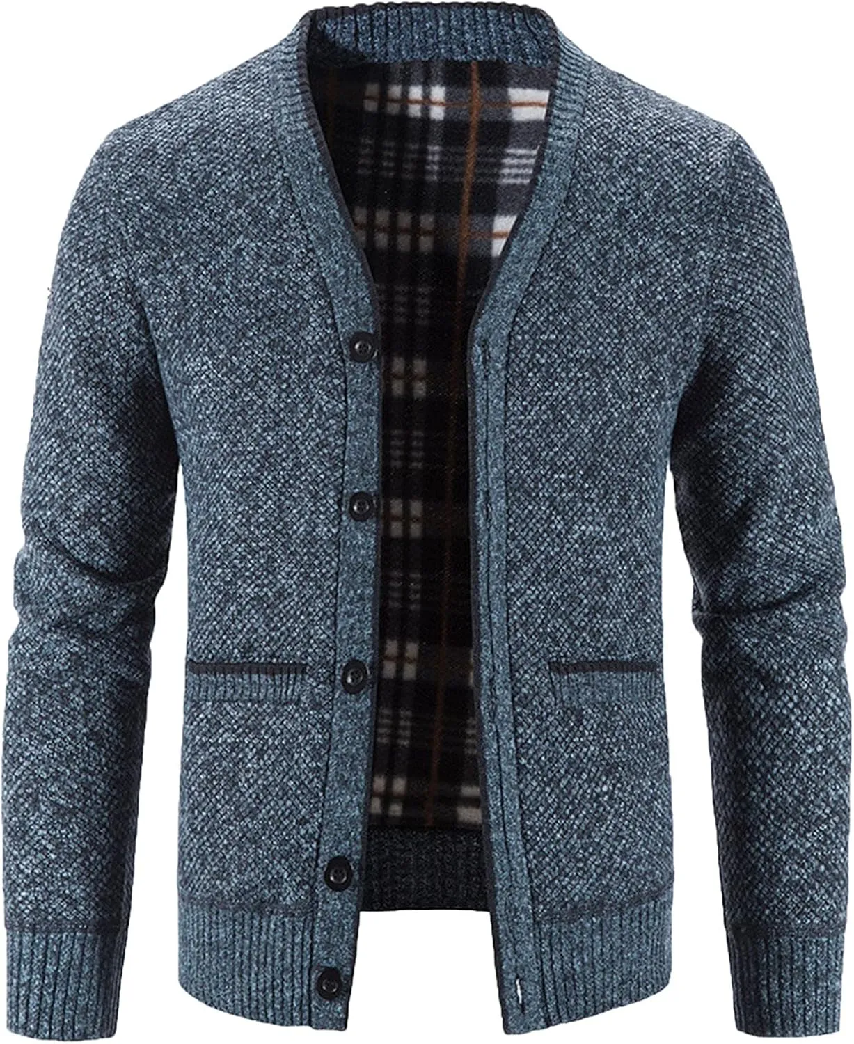 Mens Cardigan Sweater, Mens Cardigan Sweater Casual Soft Shawl Collar Cardigan Stylish Cable Knit Button Up Sweater