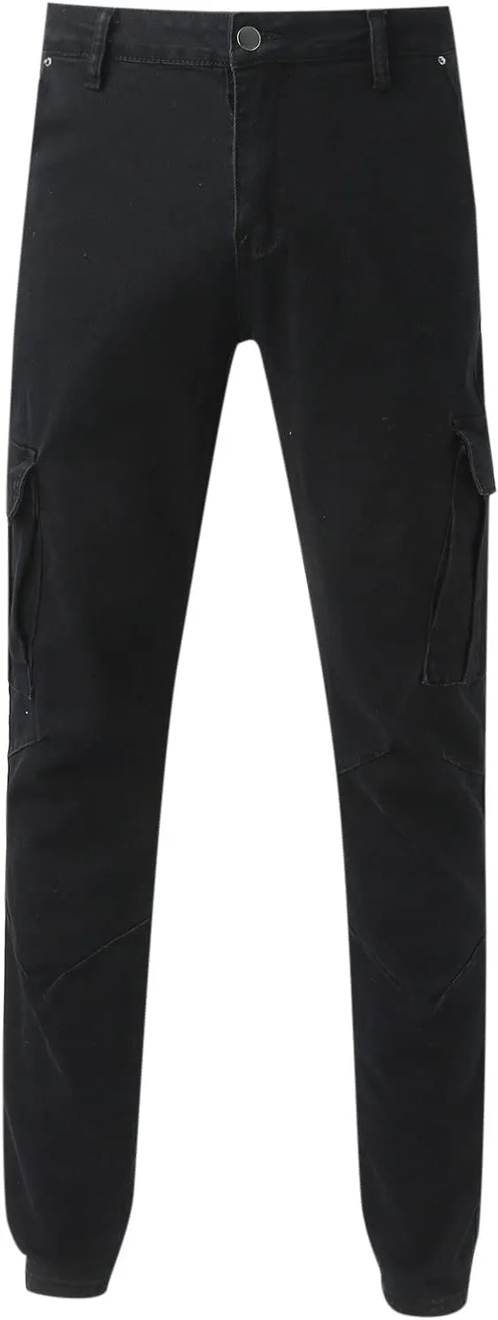 Men's Casual Autumn Hip Hop Loose Middle Waist Denim Long Pants Men's Jeans Jeans Men Straight Leg Jeans