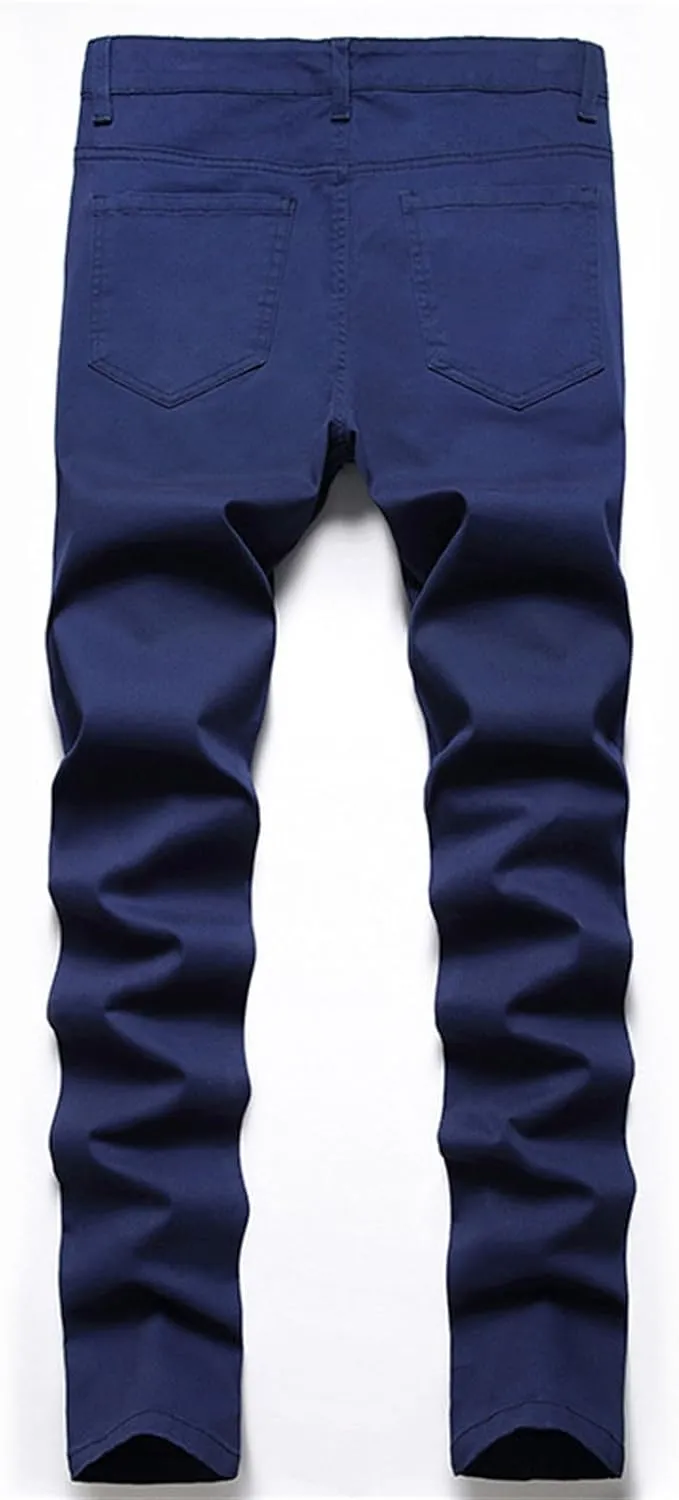 Men's Casual Autumn Hip Hop Loose Middle Waist Denim Long Pants Men's Jeans Jeans Men Straight Leg Jeans