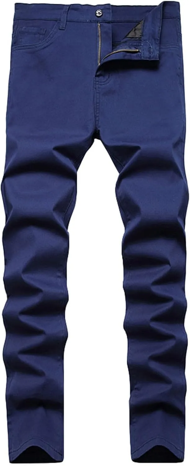 Men's Casual Autumn Hip Hop Loose Middle Waist Denim Long Pants Men's Jeans Jeans Men Straight Leg Jeans