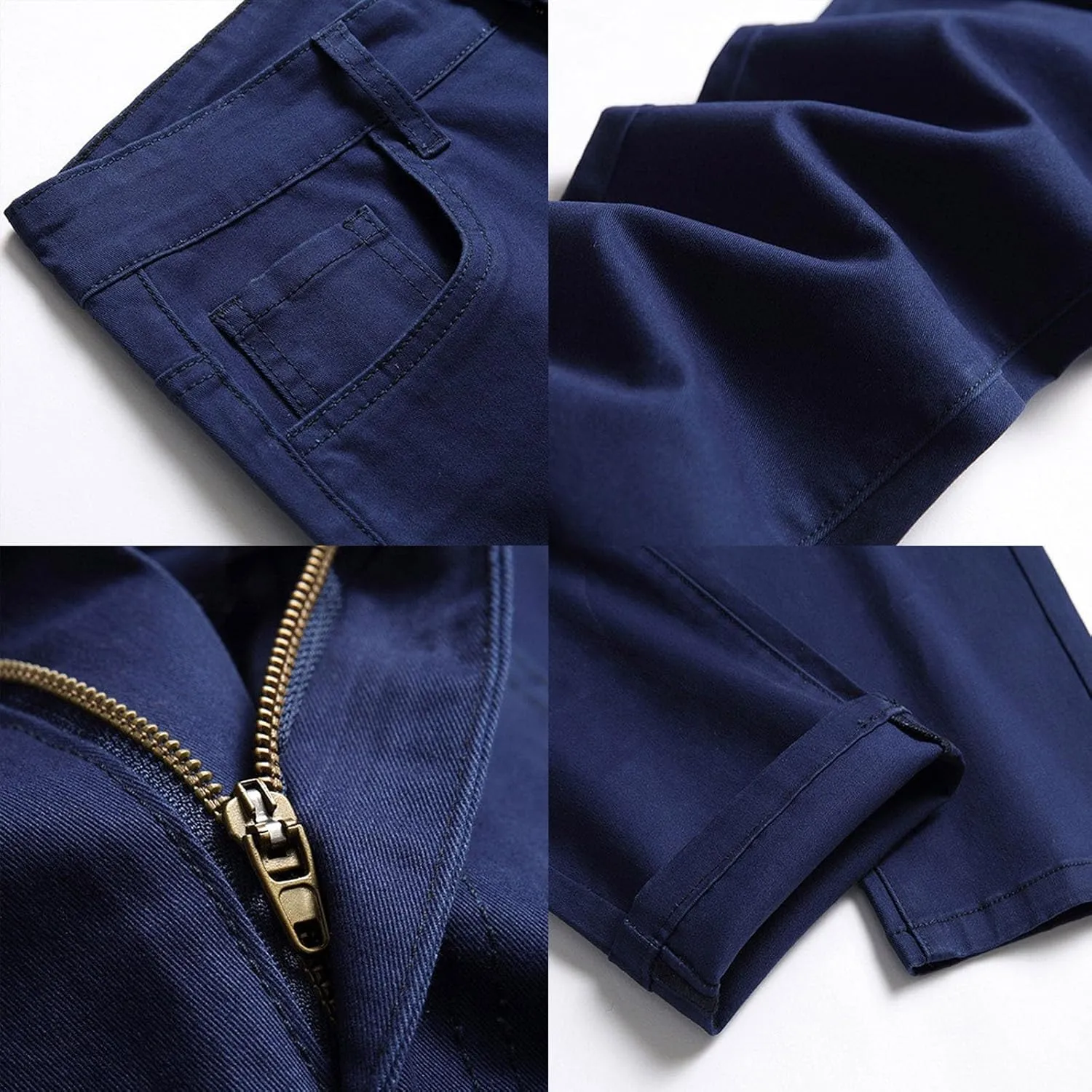 Men's Casual Autumn Hip Hop Loose Middle Waist Denim Long Pants Men's Jeans Jeans Men Straight Leg Jeans