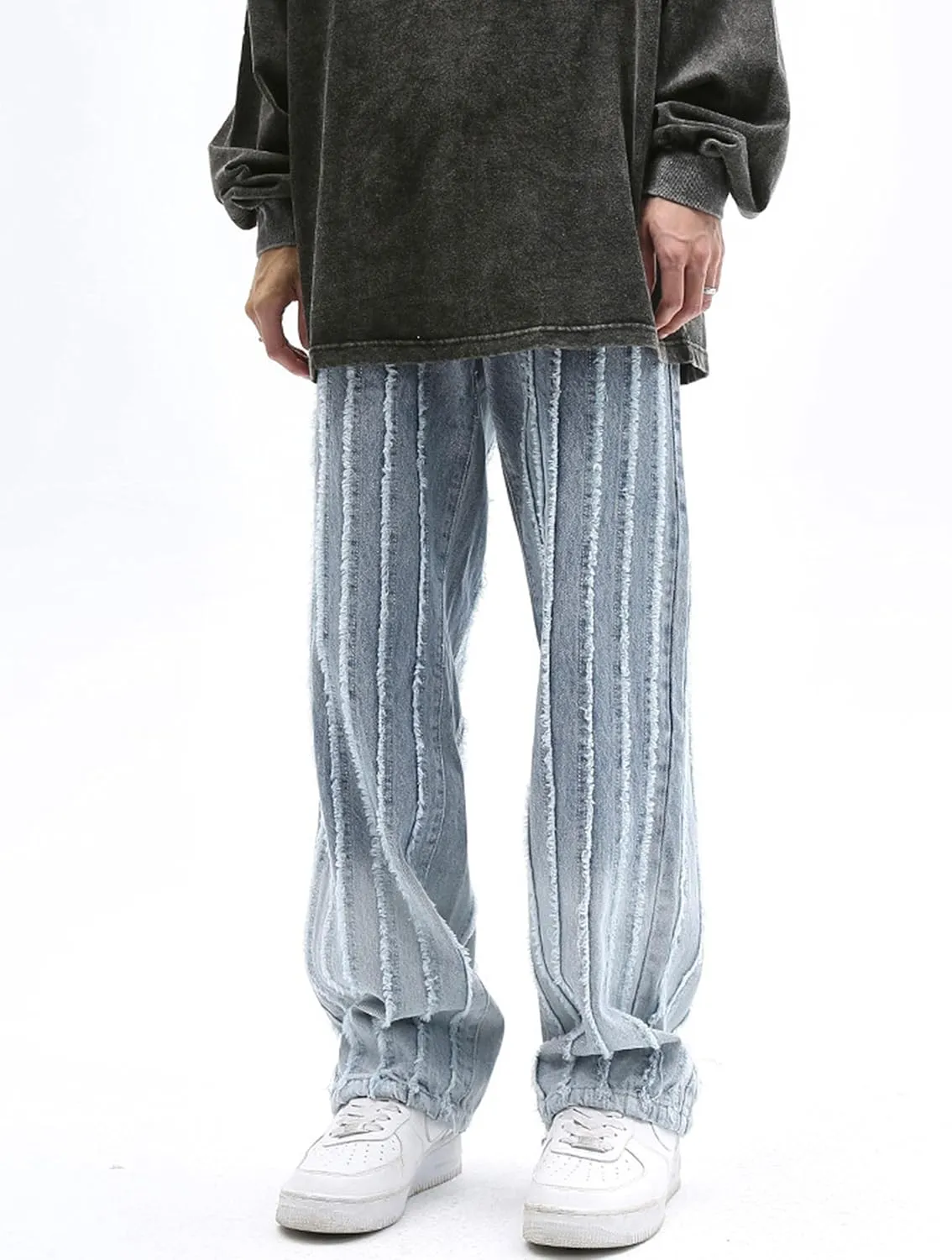 Mens Y2k Baggy Jeans Hip Hop Pants Grunge Vintage Denim Jeans Streetwear Harajuku Loose Fit Jeans for Men
