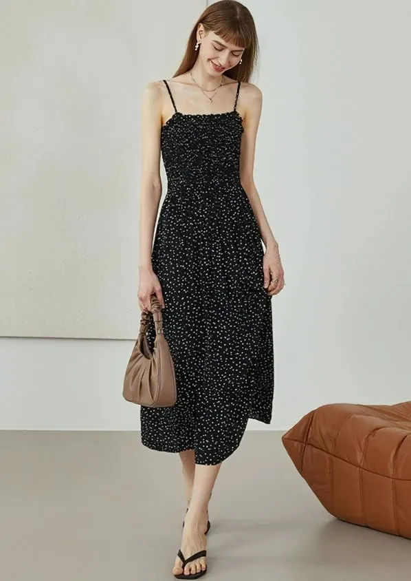 MICRO POLKA DOT DRESS