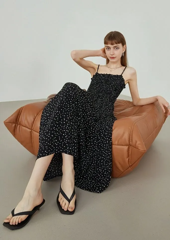 MICRO POLKA DOT DRESS