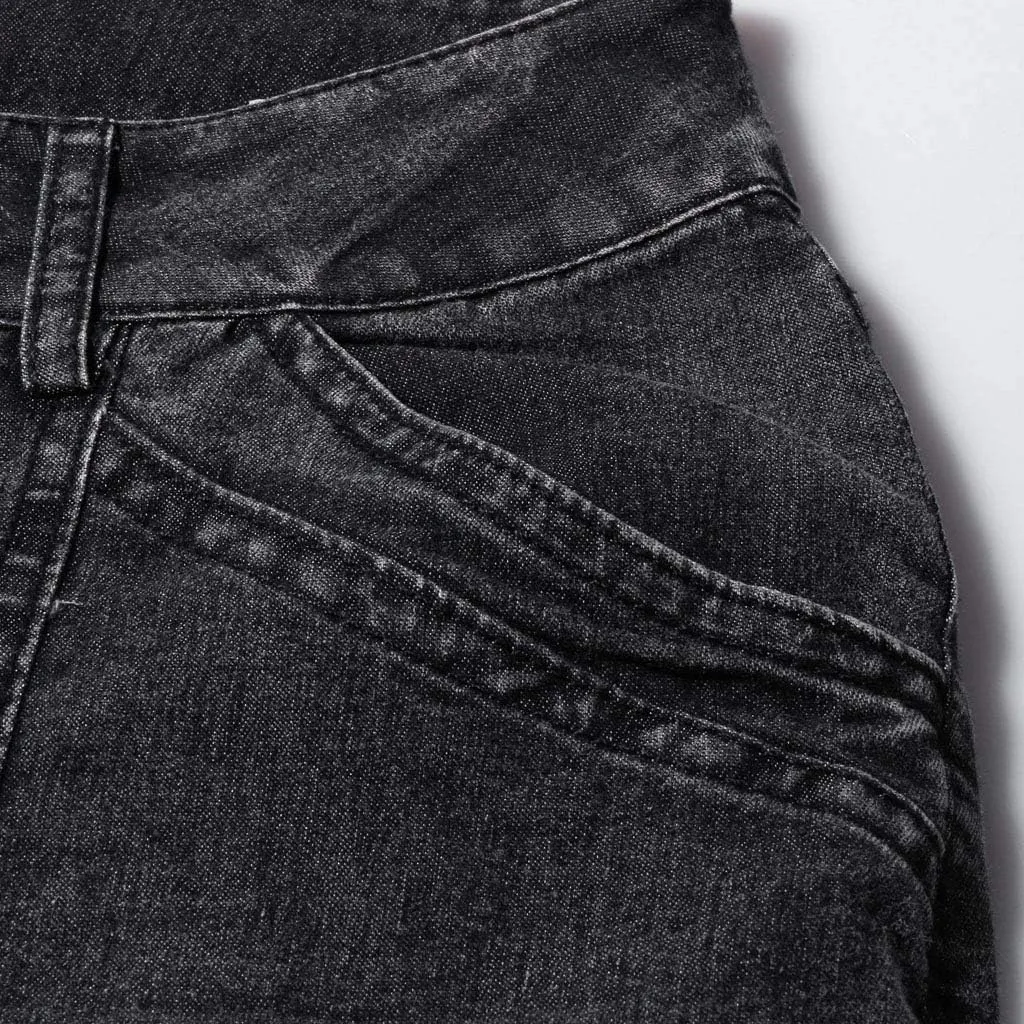 Mid Jeans Jeans Denim Stretch Pants Button Women Embroidery Waisted Flare Women's Name Brand Jeans for Women