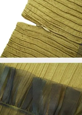 OFF-SHOULDER MESH DRESS
