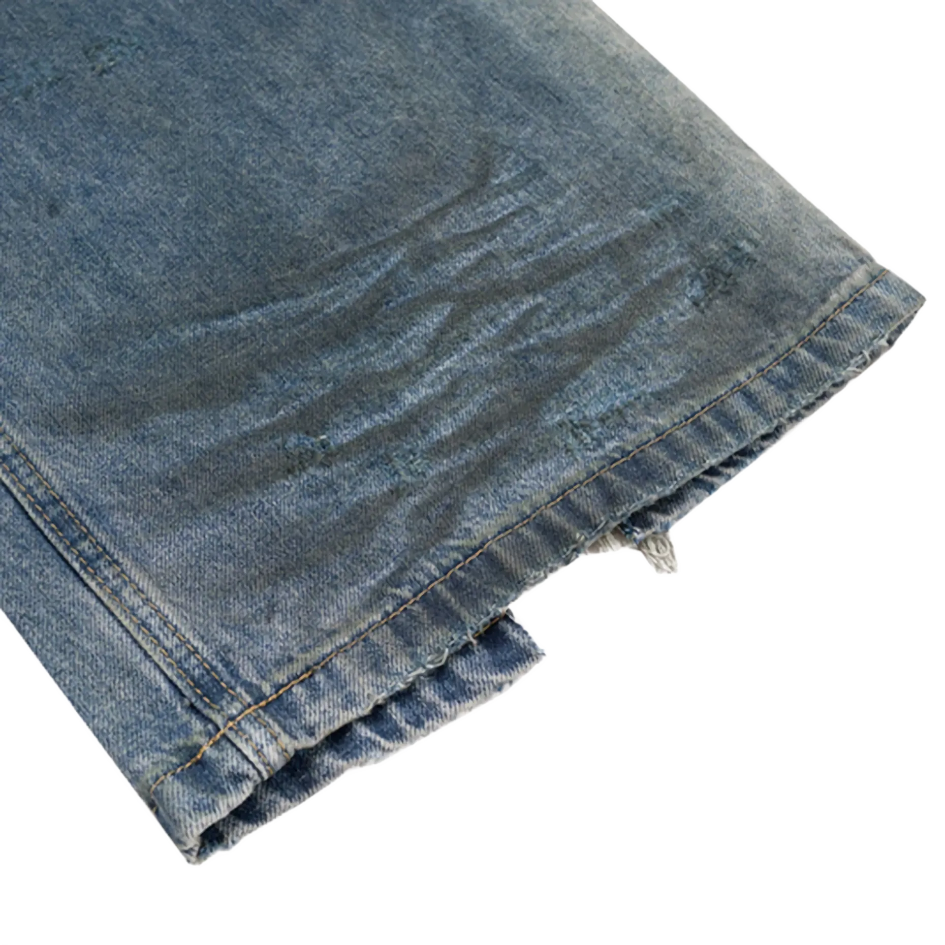 'Opifex' Distressed Wide Leg Baggy Denim Jeans