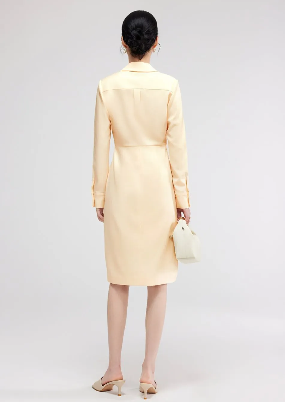 RIBBON TIE SHIRT DRESS