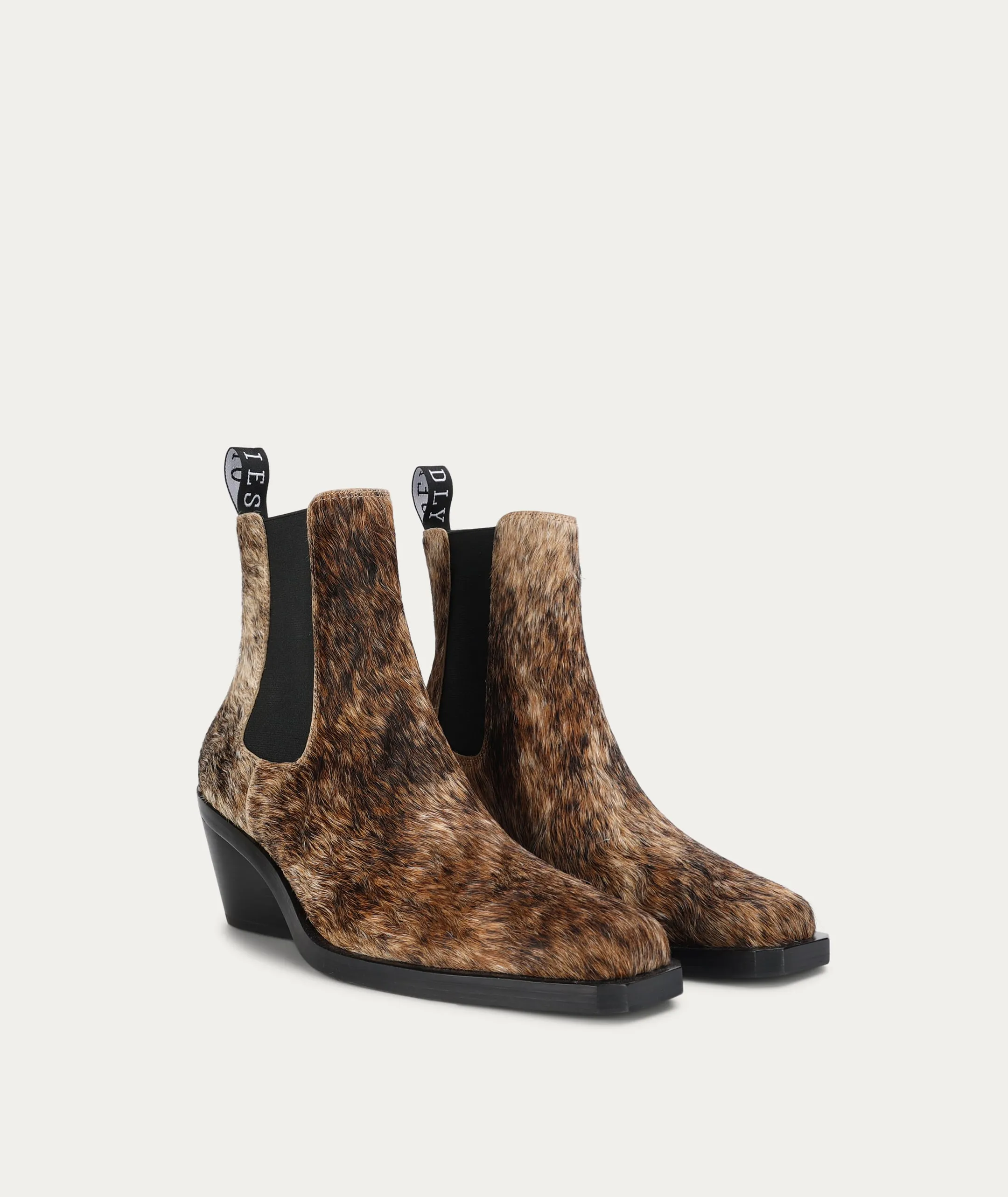 Rider Boot - Salt & Pepper Calf Hair