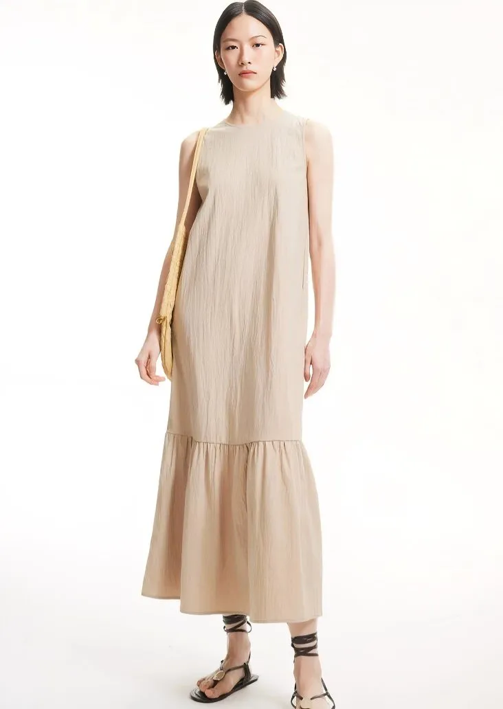 SLEEVELESS BACK CUT DRESS