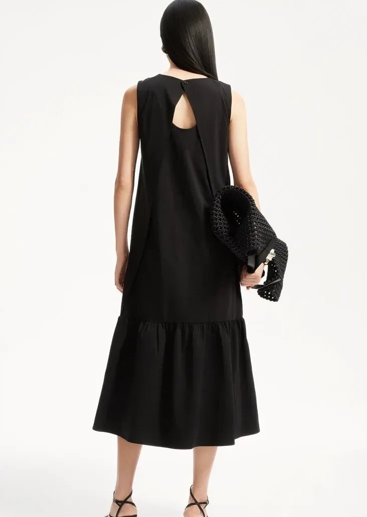 SLEEVELESS BACK CUT DRESS