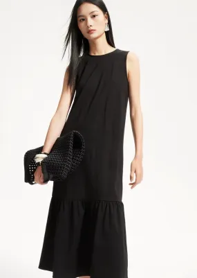 SLEEVELESS BACK CUT DRESS