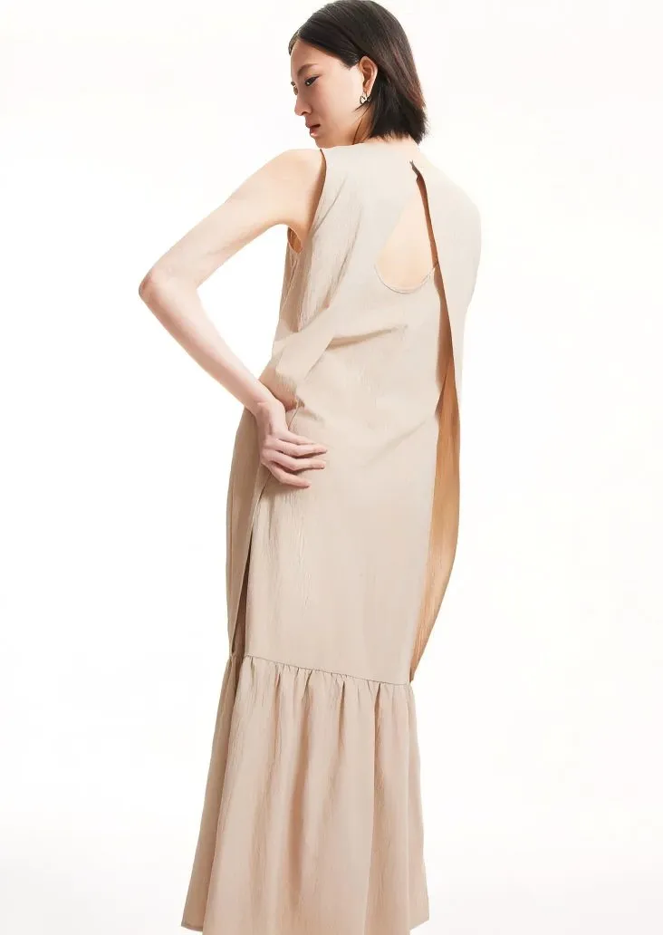 SLEEVELESS BACK CUT DRESS
