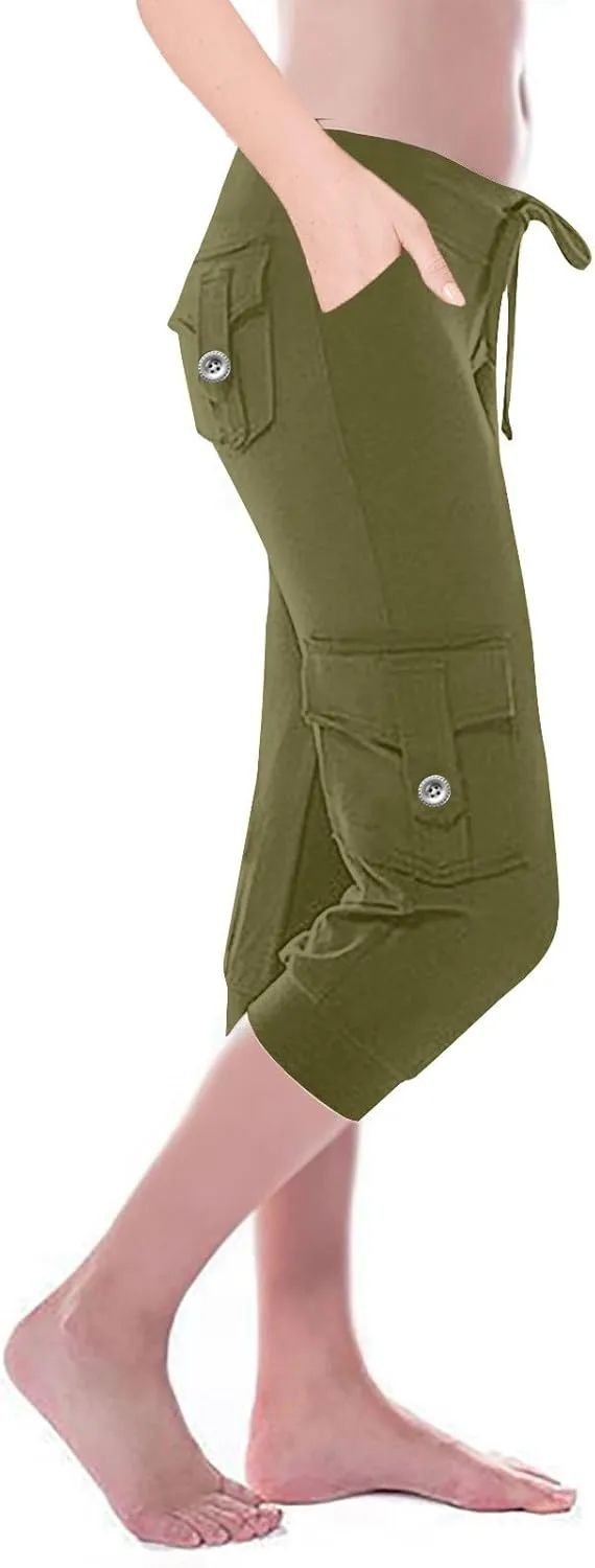 Straight Leg Basic Cargo Workout Gym Stretch Running Pants for Women Summer Fall Pants Women 2025 Y2K
