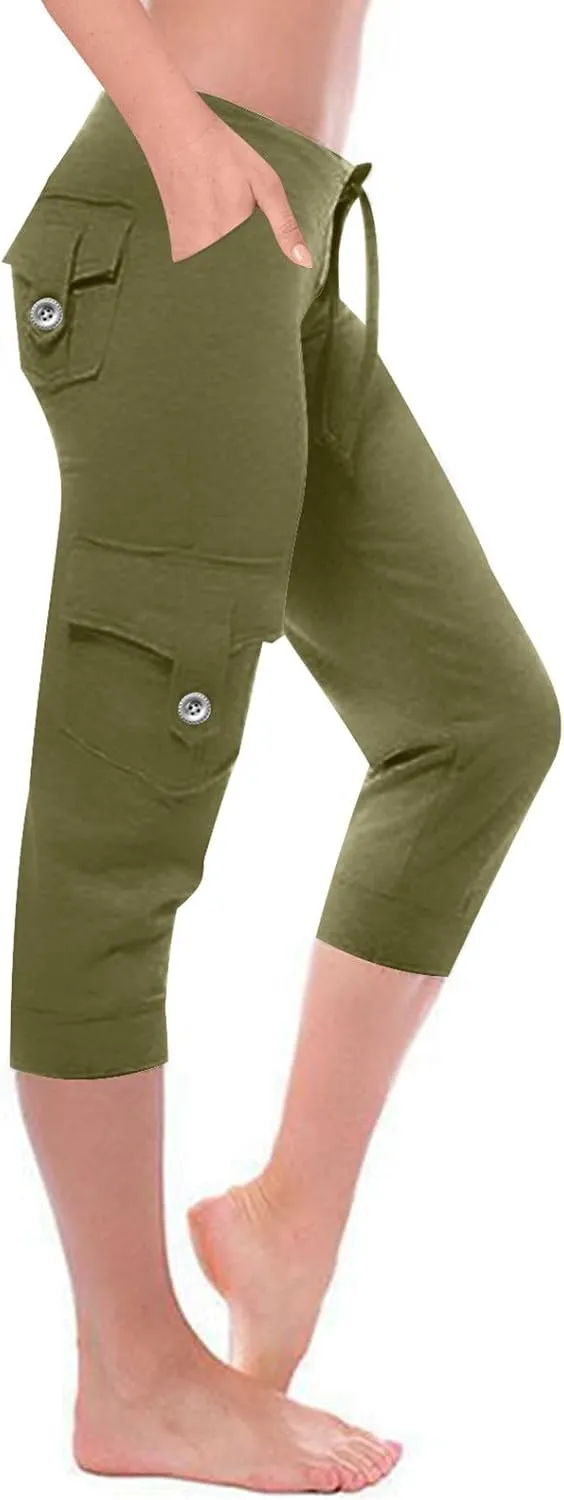 Straight Leg Basic Cargo Workout Gym Stretch Running Pants for Women Summer Fall Pants Women 2025 Y2K