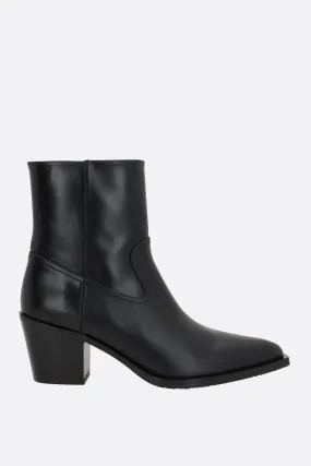 Tate Smooth Leather Western Boots