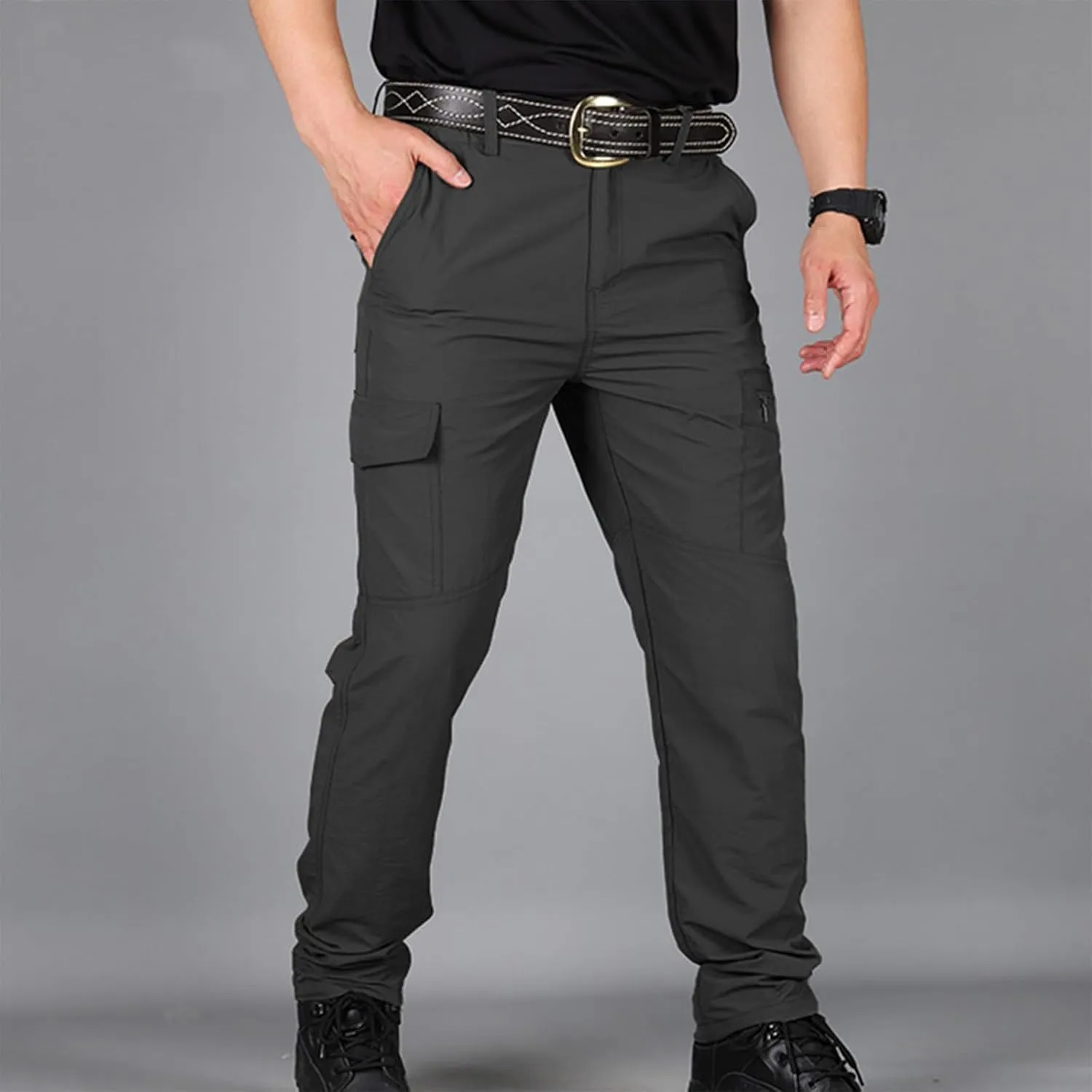 Trousers Pants for Mens Fall Summer Loose Fit Cargo Sport Gym Hiking Trousers Pants Man 2025