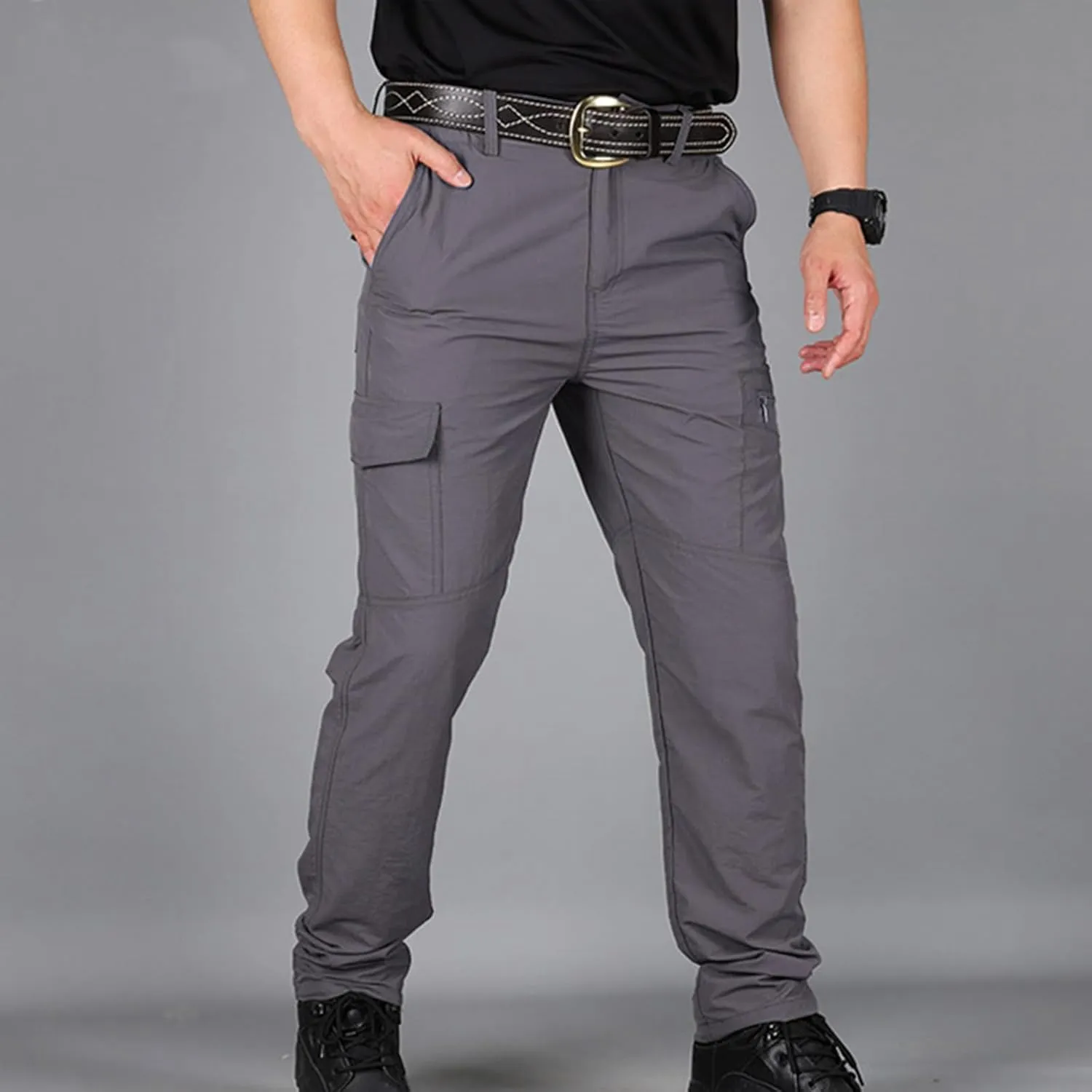 Trousers Pants for Mens Fall Summer Loose Fit Cargo Sport Gym Hiking Trousers Pants Man 2025