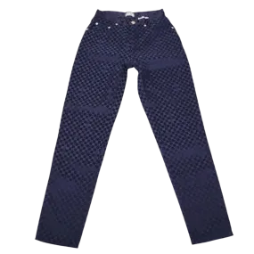 VERSACE 90s Navy High Waisted Pants (XS)