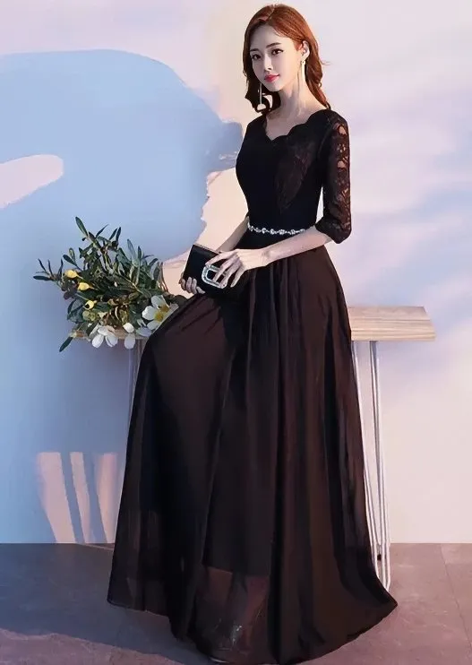 WAVE NECK LACE DRESS