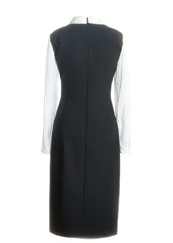 WHITE COLLAR DOCKING DRESS