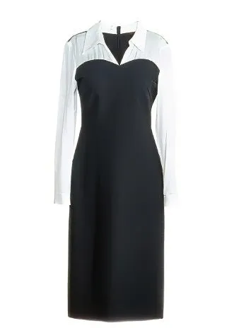 WHITE COLLAR DOCKING DRESS