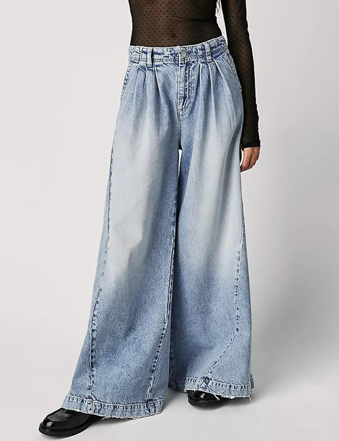 Women's High Waisted Baggy Jeans Straight Wide Leg Jeans Oversized Y2K Boyfriend Loose Denim Pants