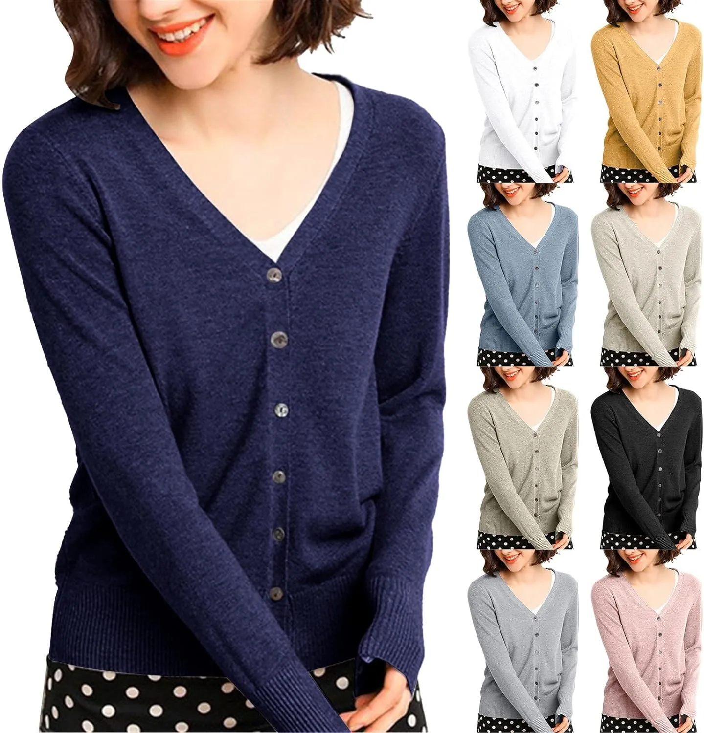 Womens Long Cardigan Sweater Casaul Open Front Button Hoodie Knit Chunky Outwear Winter Soft Warm Clothes Dressy Top