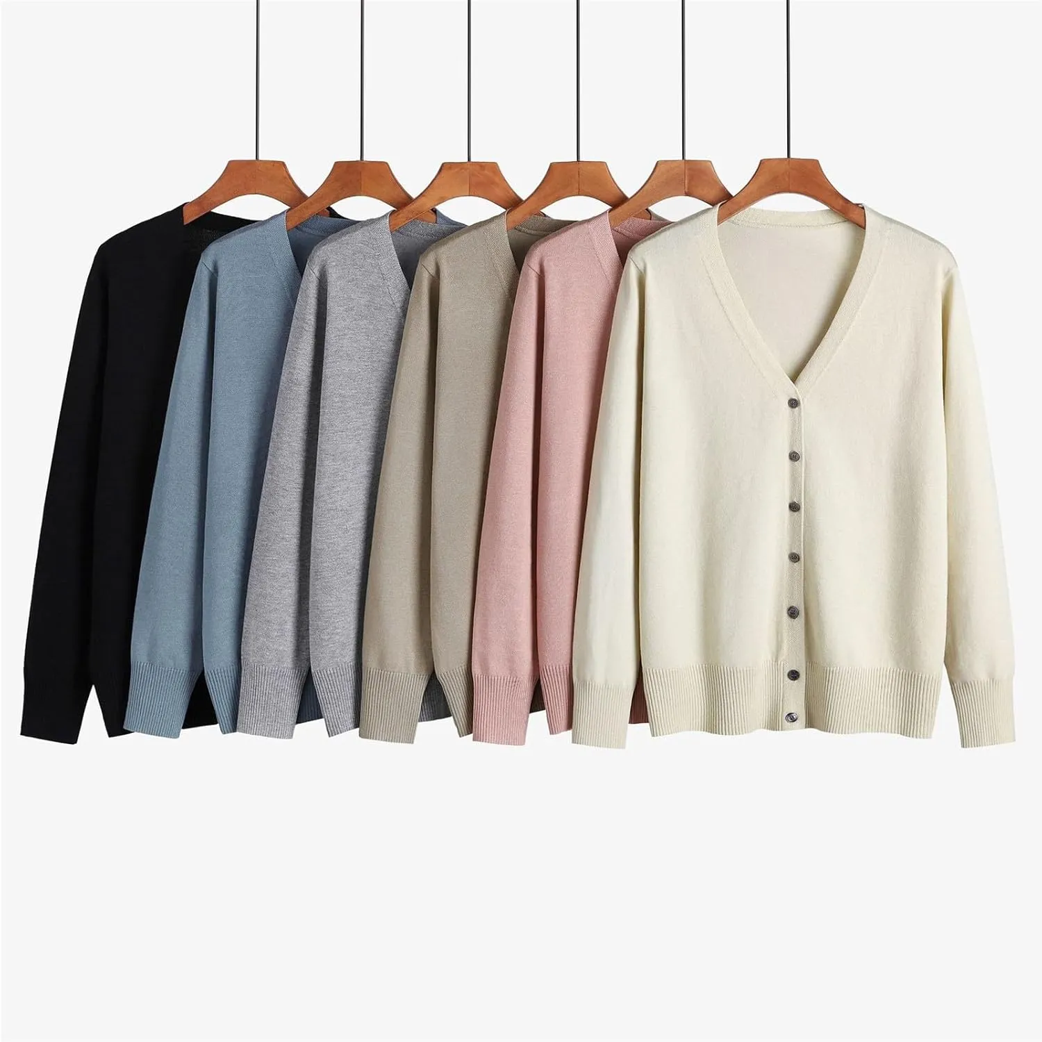 Womens Long Cardigan Sweater Casaul Open Front Button Hoodie Knit Chunky Outwear Winter Soft Warm Clothes Dressy Top