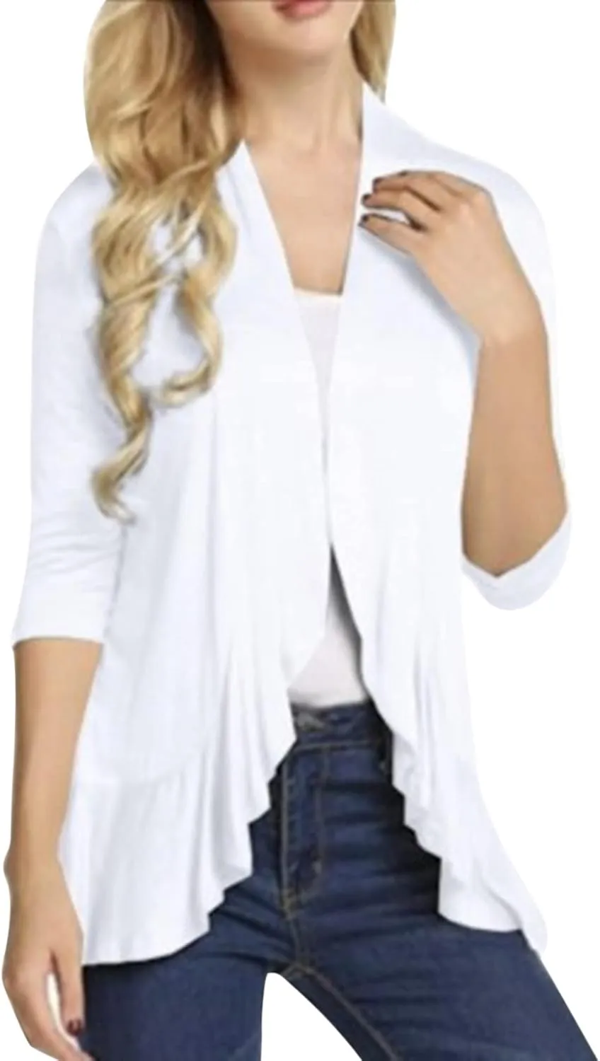 Women's Open Front Cardigan Buttons Hollow Out Cardigan Sweater Casual Soft Drape Fall Cardigan Women's 2024 Fall