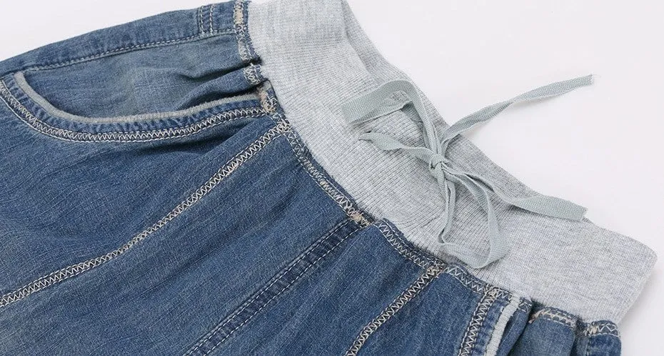 Women's Summer Calf-Length Loose Harem Jeans